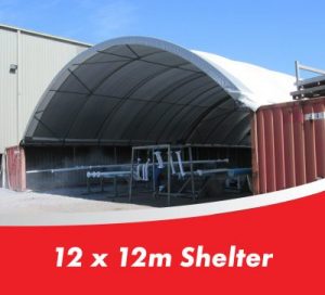 12 x 12 sea container shelter