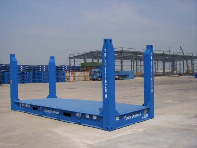 20 new flat rack fixed sea container